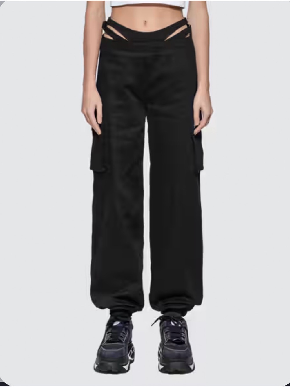I.AM.GIA Black Zane Cargo Joggers